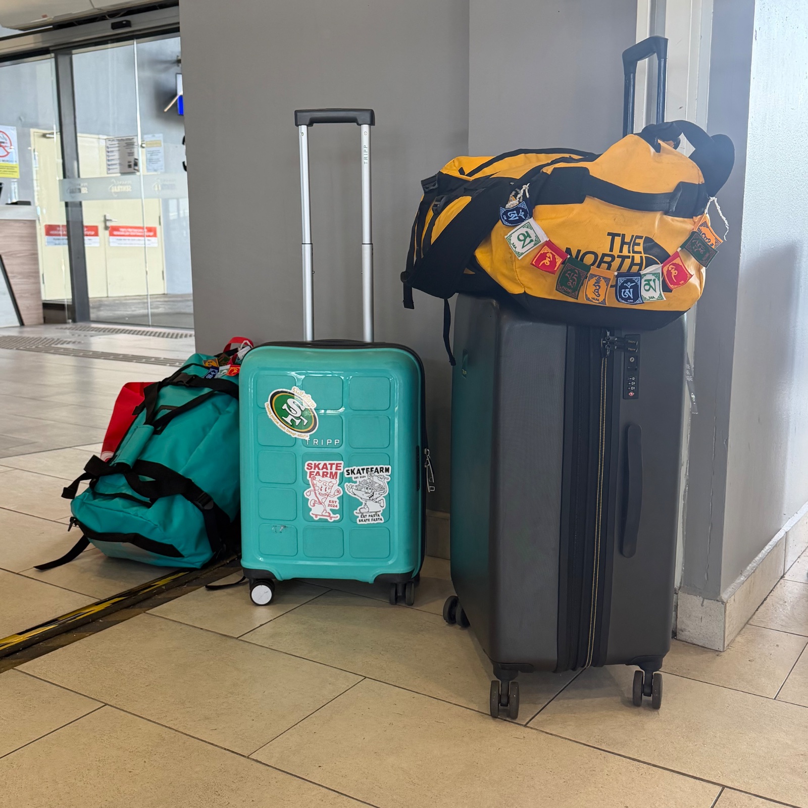 Pile of our luggage